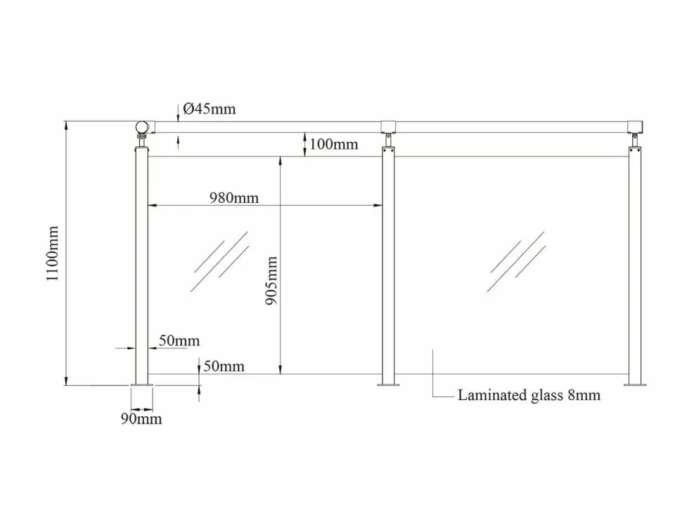 Aluminum - Glas