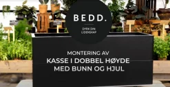 BEDD Planteringskrukor pu00E5 hjul