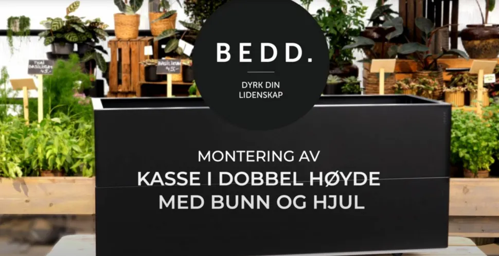 BEDD Planteringskrukor pu00E5 hjul