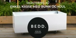 BEDD Planteringskrukor pu00E5 hjul