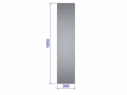 Sidoglas Gothic 43 cm mur