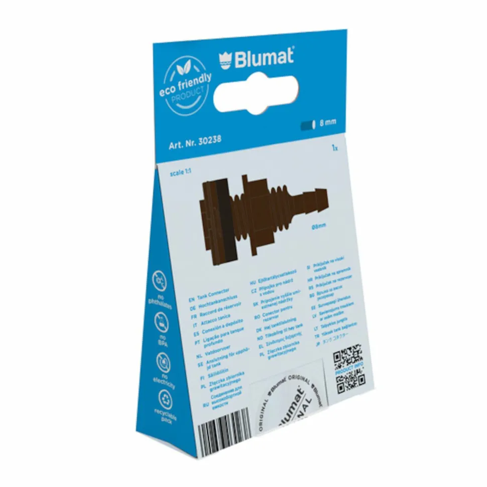 Tropf-Blumat Genomfu00F6ring till vattentunna